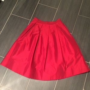 Gorgeous red WHBM midi skirt, sz 12!